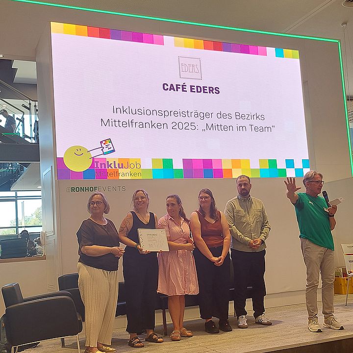 Inklumesse Sportpark Ronhof 2026, Café Eders Zirndorf und Inklusionspreis 2025 Bezirk Mittelfranken